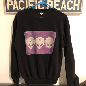 Rare full length Brandy Alien Head sweatshirt
